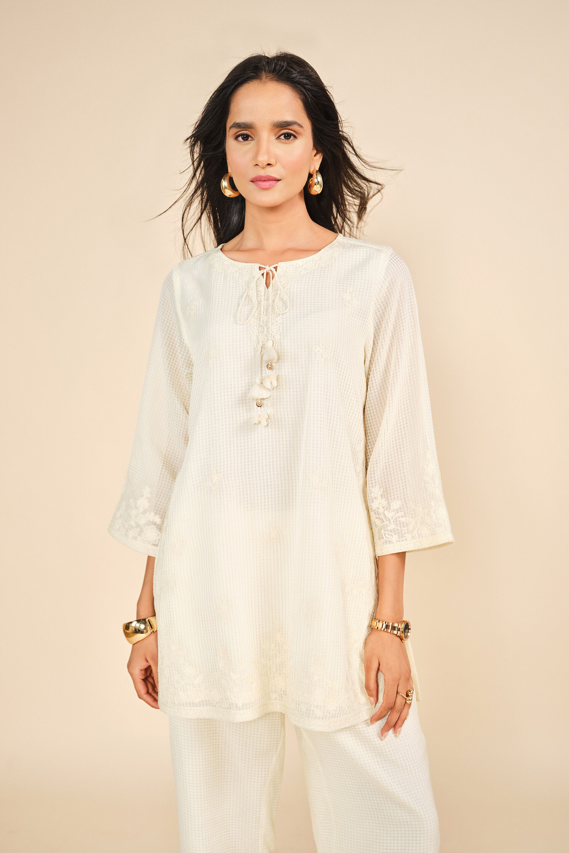 Suhaani Subah Co-ord, Off White, image 3